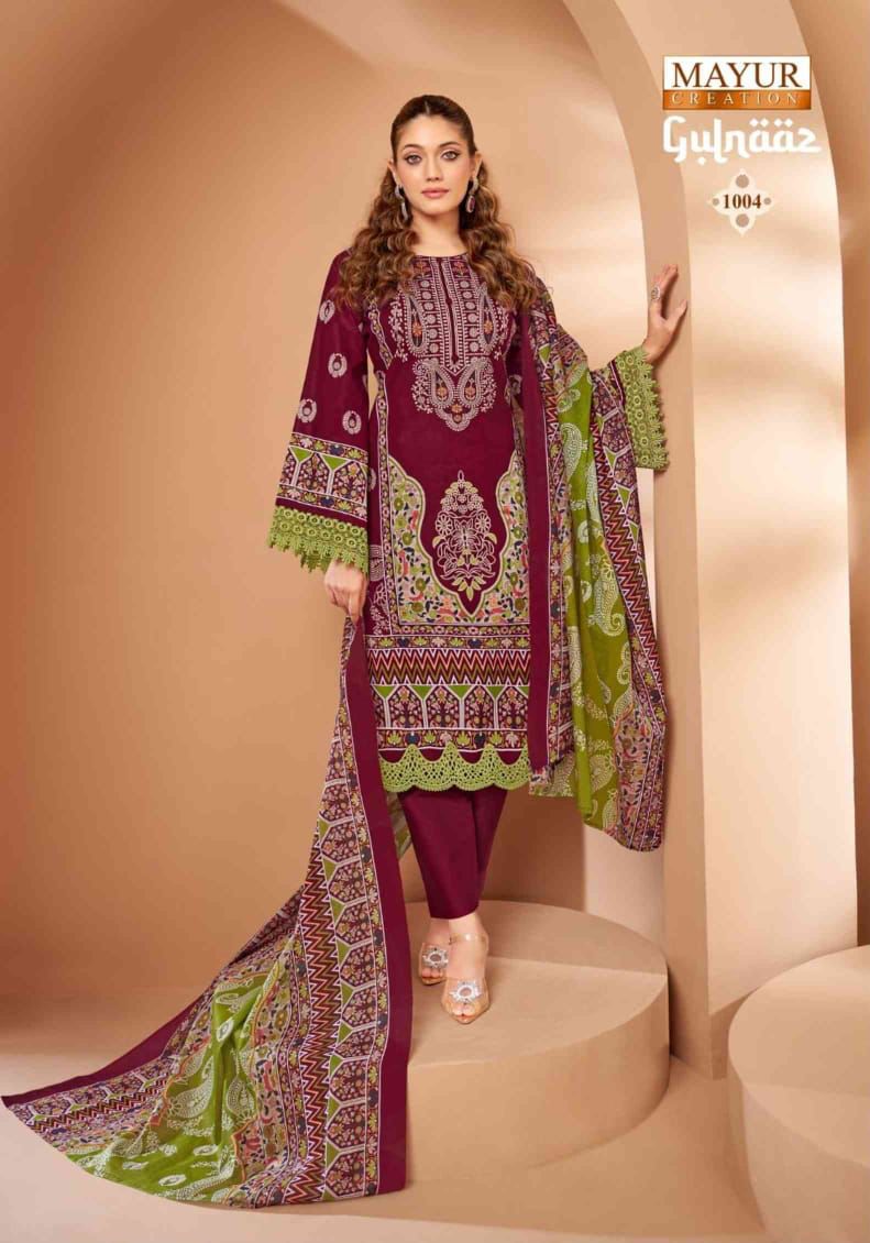 Gulnaaz Vol 1 By Mayur Cotton Printed Surat Dress Material Wholesale Market